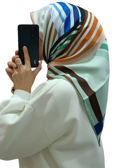 LEVİDOR İ-0528 TWİLL İPEK EŞARP - 7