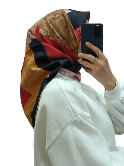 LEVİDOR İ-3369 TWİLL İPEK EŞARP - 2