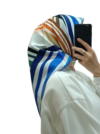 LEVİDOR İ-0528 TWİLL İPEK EŞARP - 8