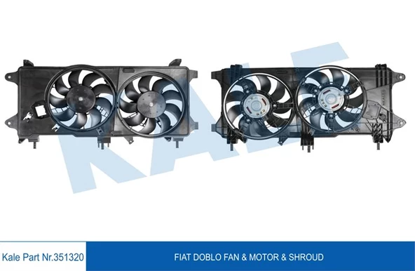 FAN MOTORU DAVLUMBAZLI DOBLO 1.3 MJET - 1.9JTD 05=- AC - KALE 351320