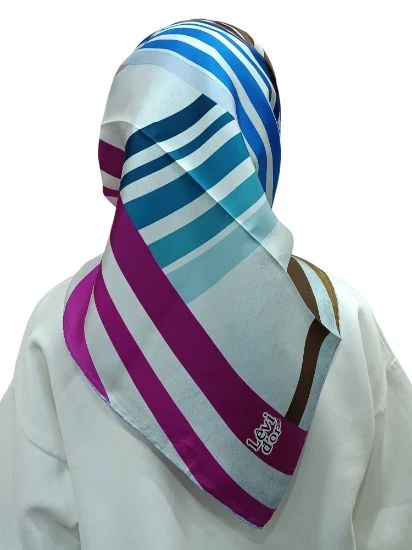 LEVİDOR İ-0528 TWİLL İPEK EŞARP - 6