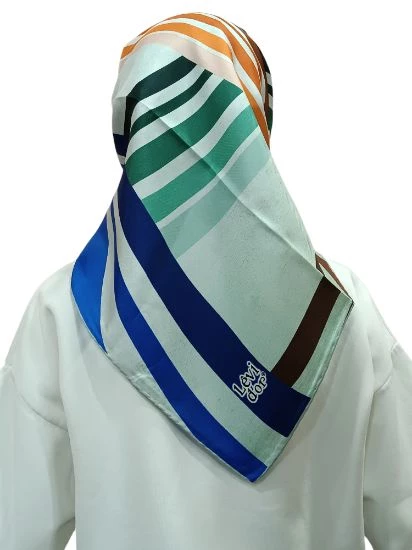 LEVİDOR İ-0528 TWİLL İPEK EŞARP - 9