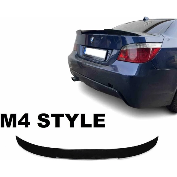 Bmw E60 Boyalı (Pianoblack) M4 Spoiler 2003-2009 Arası - 2
