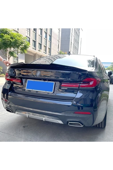 Bmw 5 Serisi Uyumlu G30 PSM Spoiler, Piano Black İthal 2018-2022 Uyumlu - 3