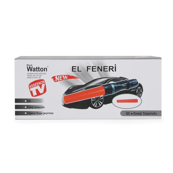 Q5 Led Güçlü Pilli El Feneri  Wt-267 - Resim 5
