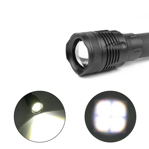 Alüminyum Şarjlı Zoom lu El Feneri F6055 - 5