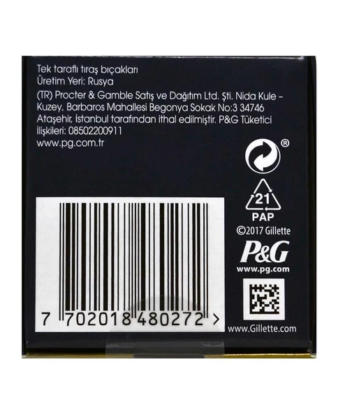 Gillette Permasharp Yarım Jilet 100'Lü Kutu Berber Jileti - 2