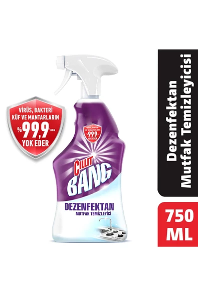 Cillit Bang Dezenfektan Mutfak Yağ Ve Kireç Çözücü Sprey 750 ml