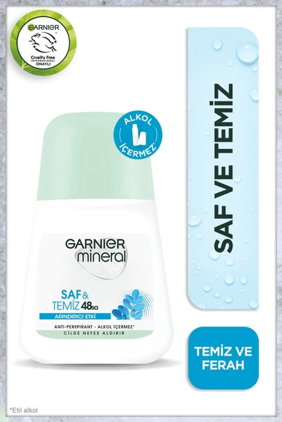 Garnier Mineral Saf ve Temiz Kadın Roll-On Deodorant 3600542035149