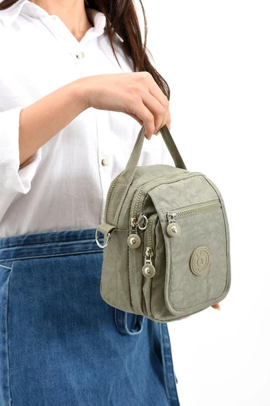 571 Collection Klinkır Kumaş Unisex Postacı Çanta Elde Tutma Çapraz Askılı Omuz Çantası 20*12 Cm - 3