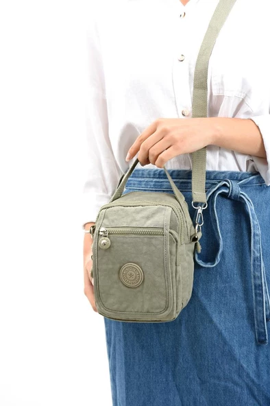 571 Collection Klinkır Kumaş Unisex Postacı Çanta Elde Tutma Çapraz Askılı Omuz Çantası 20*12 Cm - 2