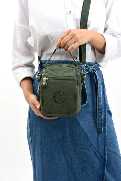 571 Collection Klinkır Kumaş Unisex Postacı Çanta Elde Tutma Çapraz Askılı Omuz Çantası 20*12 Cm - 10