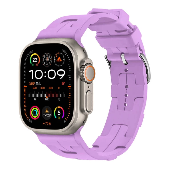 Apple Watch Ultra 49mm KRD-92 Silikon Kordon - 12