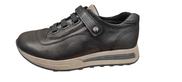 MAMMAMİA D24KA-3255 CIRTLI ORTOPEDİK DERİ KADIN AYAKKABI - Resim 2