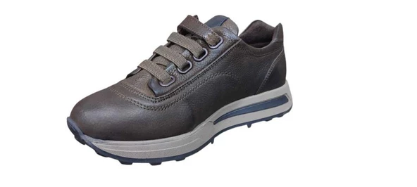 MAMMAMİA D24KA-3255 CIRTLI ORTOPEDİK DERİ KADIN AYAKKABI - Resim 4