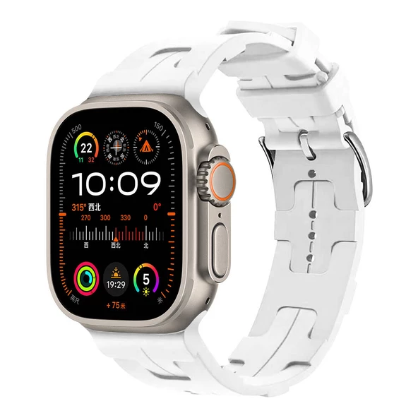 Apple Watch Ultra 49mm KRD-92 Silikon Kordon - 9