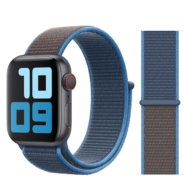 Apple Watch 42mm KRD-03 Hasır Kordon - 9