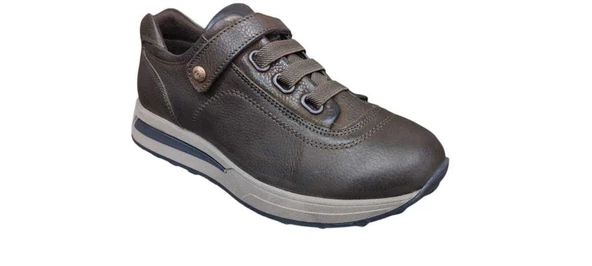 MAMMAMİA D24KA-3255 CIRTLI ORTOPEDİK DERİ KADIN AYAKKABI - Resim 3