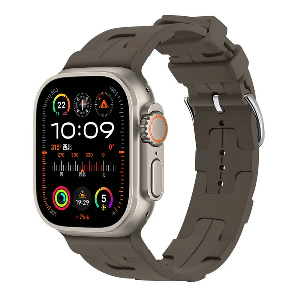 Apple Watch Ultra 49mm KRD-92 Silikon Kordon - 3