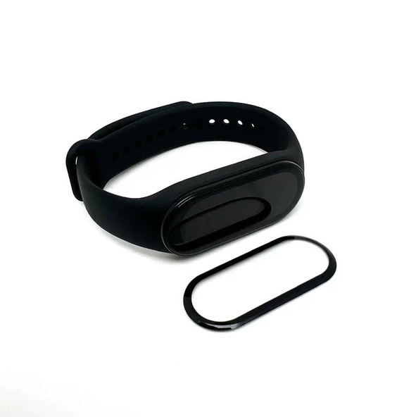 Xiaomi Mi Band 7 Ekran Koruyucu Kavisli Tam Kaplayan Koruma (PMMA)