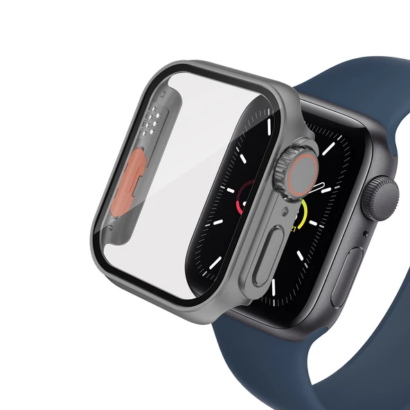 Apple Watch 42mm Saati Watch Ultra 49mm Görüntüsüne Çeviren 360 Kasa Dönüştürücü Ve Ekran Koruyucu