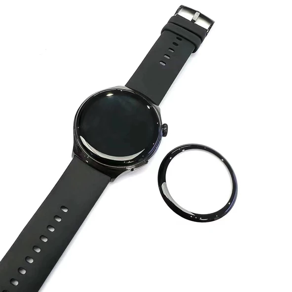 Huawei Watch 4 Ekran Koruyucu Kavisli Tam Kaplayan Koruma (PMMA)