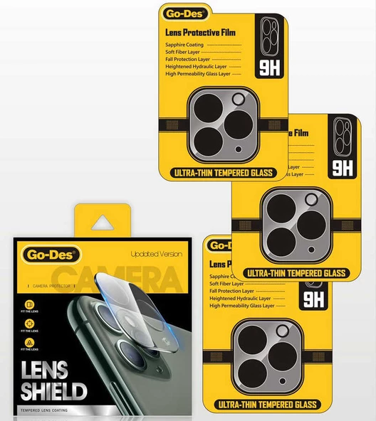 Apple iPhone 11 Pro Max Go Des Lens Shield Kamera Lens Koruyucu - 4