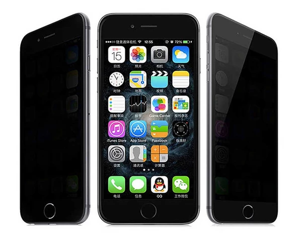 Apple iPhone 7 Plus Hayalet Ekran Koruyucu Davin Privacy Seramik Ekran Filmi - 5