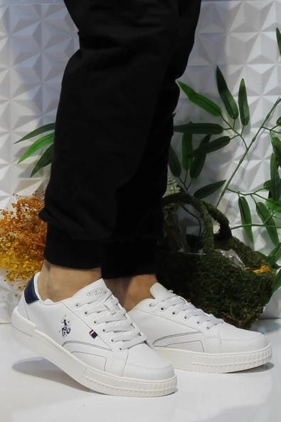 U.S. Polo Assn. Mayk Beyaz Orijinal Ürün Sneaker Erkek Ayakkabı ürün görseli