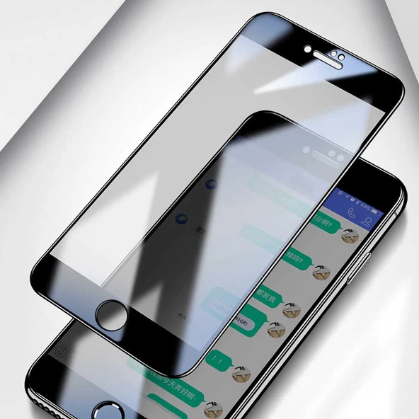 Apple iPhone 6 Plus Davin 5D Privacy Cam Ekran Koruyucu - 6