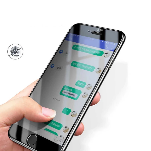 Apple iPhone 6 Plus Davin 5D Privacy Cam Ekran Koruyucu - 7