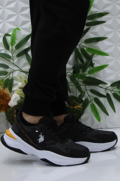 U.S. Polo Assn. Solıdar Siyah Rahat Orijinal Ürün Erkek Spor Ayakkabı ürün görseli