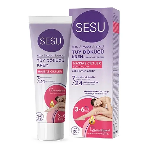 Sesu Tüy Dökücü Krem 100ML Hassas Ciltler