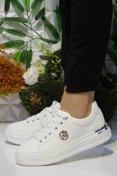 U.S. Polo Assn. Also Beyaz Rahat Orijinal Ürün Sneaker Kadın Ayakkabı - 3