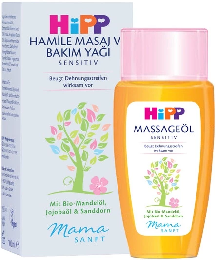 Hipp Mamasanft Hamile Masaj ve Bakım Yağı Sensıtıv 100ML