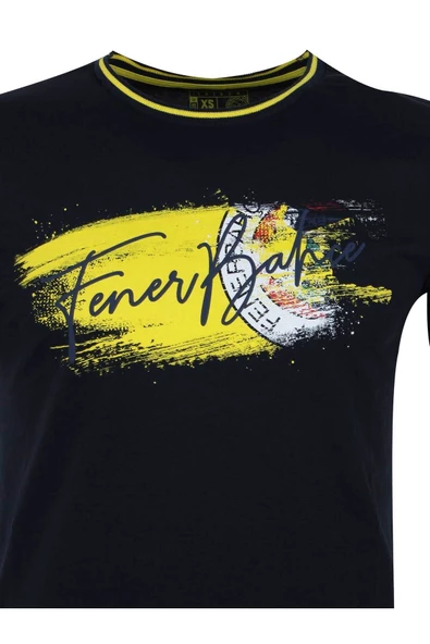 Fenerbahçe Orijinal Lisanslı Sıfır Yaka Lacivert T-Shirt + Bileklik Set Hediyelik Ahşap Kutulu - 4