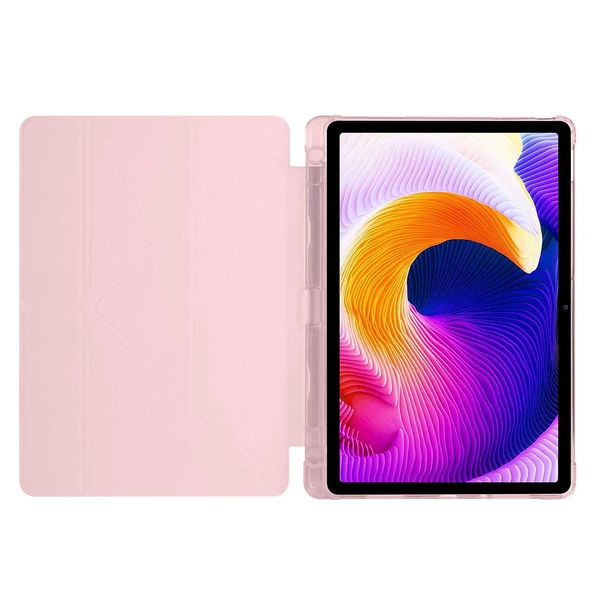 Xiaomi Redmi Pad SE Kılıf Tri Folding Kalem Bölmeli Standlı Kılıf - 11