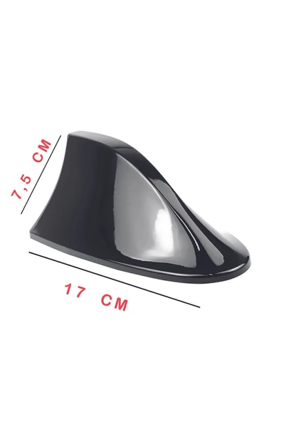 GÜRHAN SHOP Proton Compact Uyumlu Oto Balık Sırtı Anten Elektrikli Köpekbalığı Balina Tavan Anteni Siyah - 4