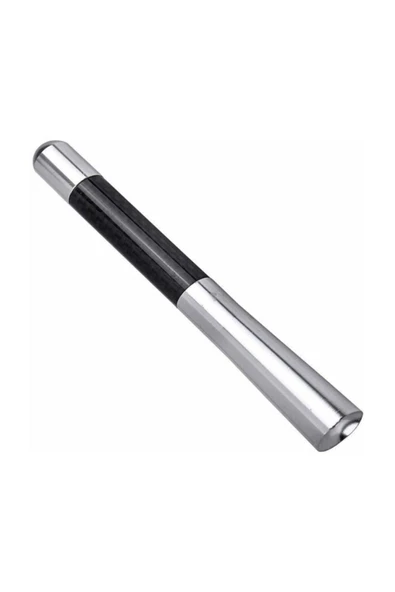 Whigor Volvo S60 Uyumlu Gri Karbon Fiber Oto Radyo Anteni Çubuk Anten 12 Cm