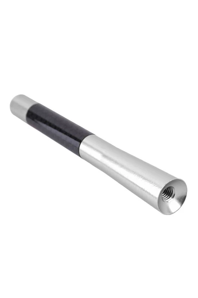 hanartz Ford Sierra Uyumlu Gri Karbon Fiber Oto Radyo Anteni Çubuk Anten 12 Cm - Resim 4
