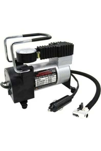 Tiger Marketing Araba Oto Araç Lastik Şişirme Pompası Metal Gövde Kompresör 150 Psi Çakmaklık Girişli - 2