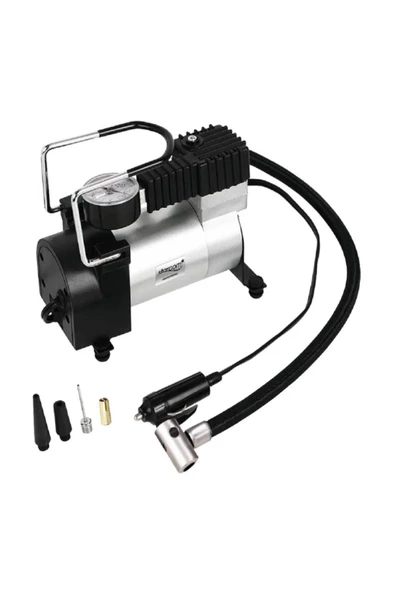 Tiger Marketing Araba Oto Araç Lastik Şişirme Pompası Metal Gövde Kompresör 150 Psi Çakmaklık Girişli - 4