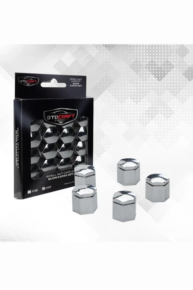 Tiger Marketing Düz Bijon Kapağı Sökme Aparatlı 20 Li Set Krom 17 mm - 2