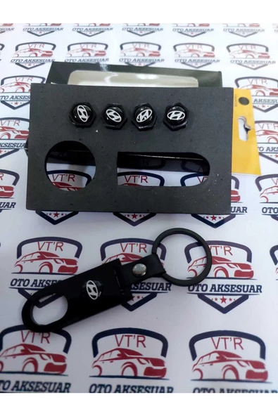 VTR AKSESUAR Hyundai Logolu Anahtarlıklı Sibop Kapağı - 2