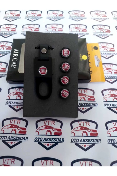 VTR AKSESUAR Fiat Logolu Anahtarlıklı Sibop Kapağı
