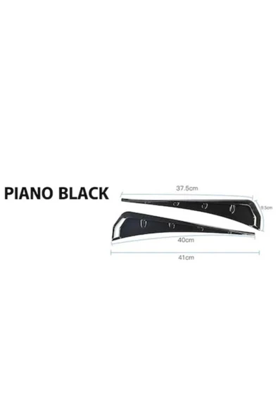 SAHLAN Honda Civic Fc5 Yan Çamurluk Venti Piano Black (2 Adet) - Resim 3