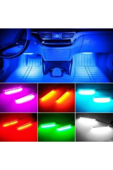 Tiger Marketing Ayak Altı Led Sese Ve Müziğe Duyarlı Led Rgb Kumandalı Ambiyans