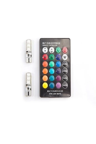 STTİCARET T10 Rgb Kumandalı Park Ampulleri Modlu - 4