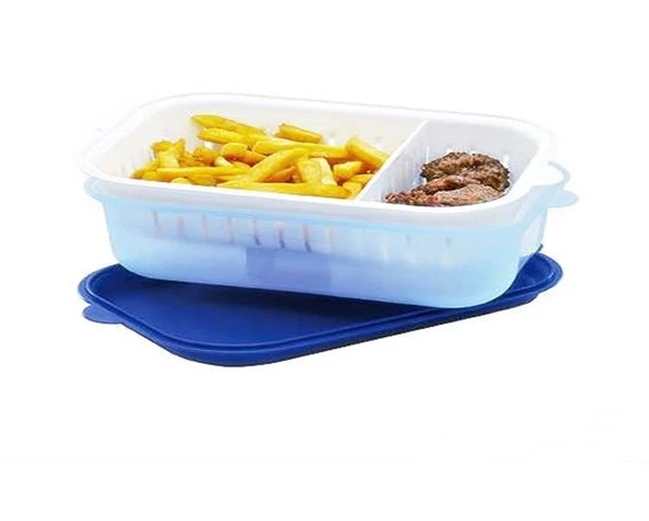 Moon Star Süzgeçli Bölmeli Kilitli Kızartmalık Kabı 2,4 Litre FR-605 - 5