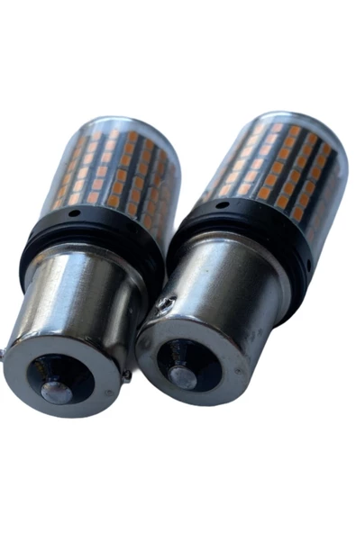 gcstore 93 Turuncu Sinyal Led Ampülü 144 Smd Led 2 Adet 24 Volt - 2